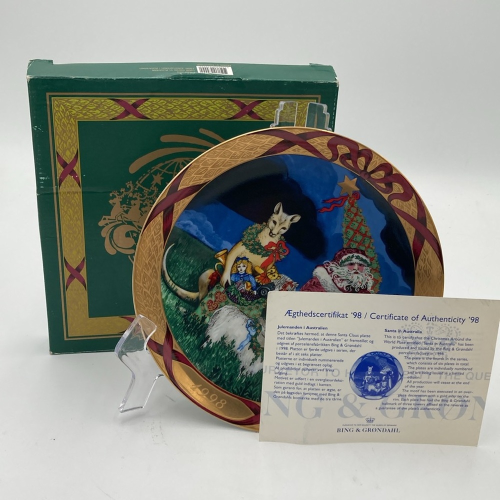 Bing & Grondahl Santa in Australia Plate 1998